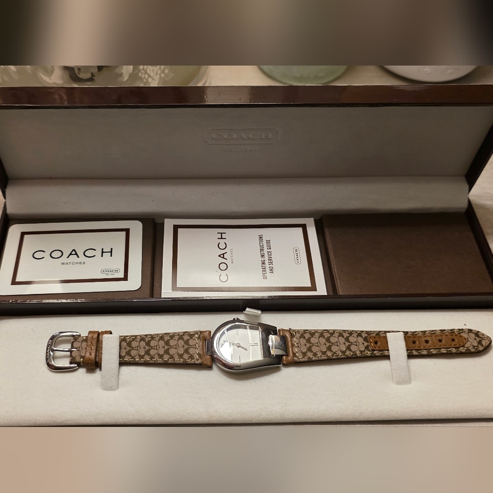 COACH SWISS MADE STIRRUP WATCH | FULL NORDSTROM SET, NIB